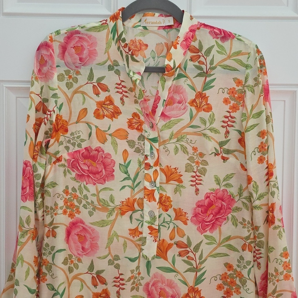 Verandah Floral Midi Dress.  Size Small. NWT - Picture 2 of 13